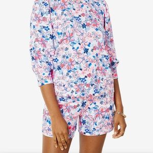 Lilly Pulitzer KYLAR Knit Shorts in “Party Like A Lobster” print